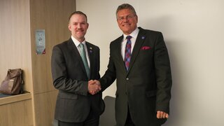  Maroš Šefčovič a Jamieson Greer